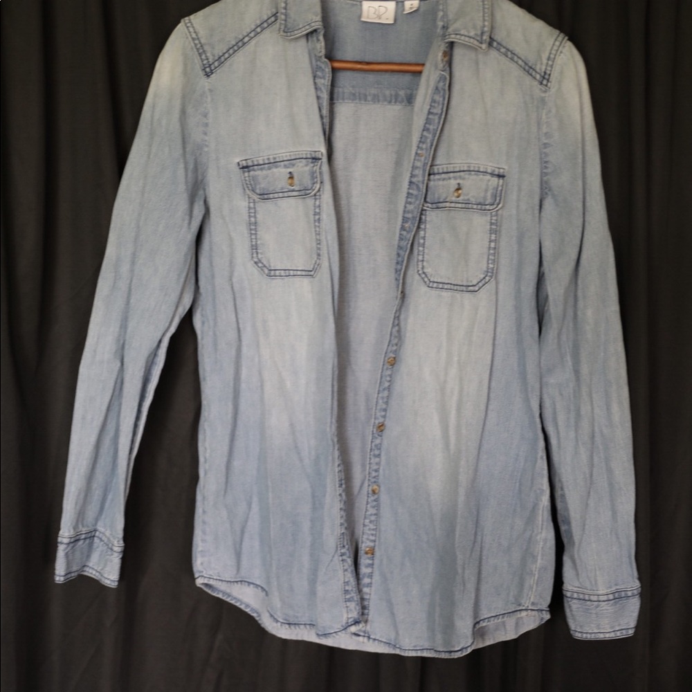 Denim Button Shirt - Picture 3 of 4